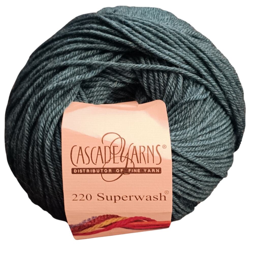 CASCADE YARN 220 100% Superwash Wool Color 1960 Pacific Lot 13701 100 G/3.5 oz